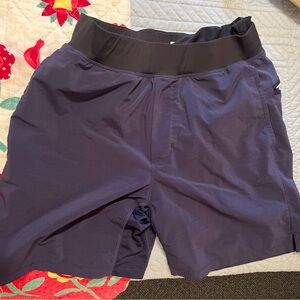Fabletics Dark Blue Franchise Shorts (Lined)
